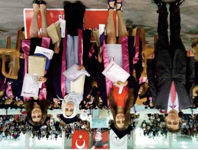 Mühendisliği Bölümünün mezuniyet törenine, Şube Sekreterimiz sn.