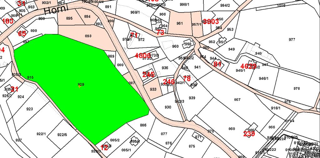 B) 2. nesouhlas s prodejem části p.p.č. 929 o výměře cca 1.000 1.200 m 2 (celková výměra 16.586 m 2 ) v k.ú. Proseč nad Nisou O prodej části pozemku za účelem výstavby rodinného domu požádal pan P. L.