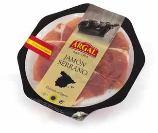 Sušená masa 3311 Jamón Serrano I 80 g 3316 Jamón Serrano I 100 g obsah krt. / 20 ks teplota sklad. / 0 až +7 C obsah krt.