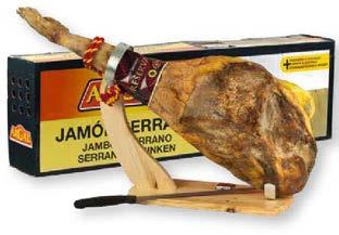 Jamón Serrano mini I 1000 g - nůž, prkénko 95% 32321 Jamón Curado mini I 1000