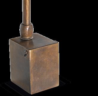 Box available in aged brass, nickel and Rustic Silver TM finishes, with a single superior output 16 
