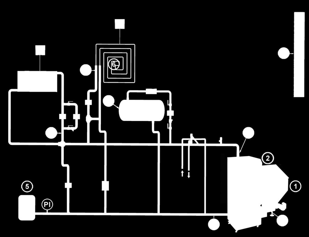 9.1 Doporučené schéma připojení kotle do