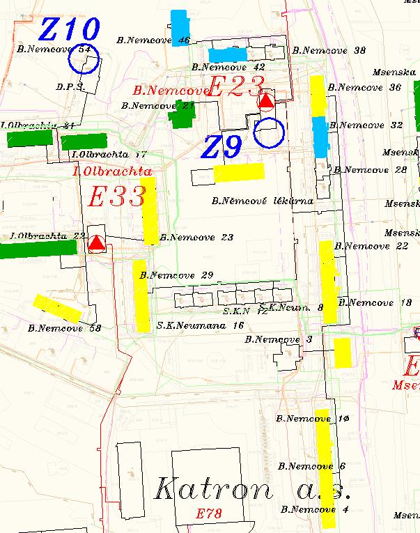 teplovodní čtyřtrubkové o parametrech topné vody 90/70 C a s centralizovanou přípravou teplé užitkové vody.