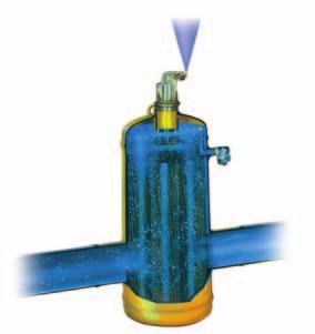 reflex exair Odlučovače mikrobublin Vodotěsný a neuzavíratelný odvzdušňovací ventil. S připojovacím závitem pro odvzdušňovací potrubí. Oka pro zavěšení odlučovače vzduchu podstatně usnadňují montáž.