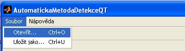 9.3.2 Automatická metoda detekce QT Samotné okno aplikace se skládá ze tří základních funkčních bloků, které se jmenují Načtení signálu a detekce R, Měření délky QT jednotlivého srdečního cyklu,