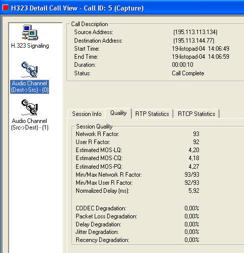 Obr. 3: Zobrazení statistik pro Details -