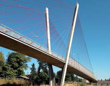 Porota ocenila zejména inovativní konstrukční detaily, rychlost montáže a štíhlost a tvarování mostovky a pylonů.