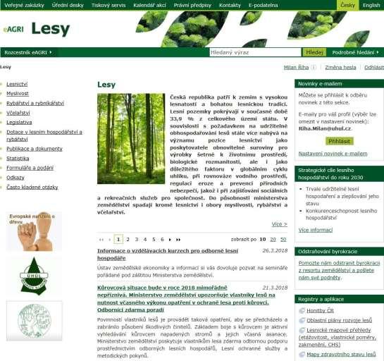 správy lesů (SSL) k