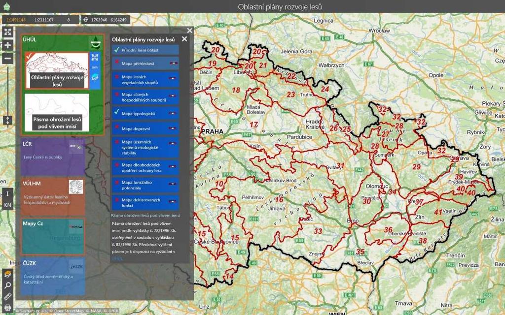 Mapové kompozice OPRL -