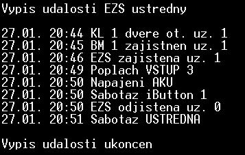 5) reakční čas pro bytový modul až 10s, ostatní prvky typ.