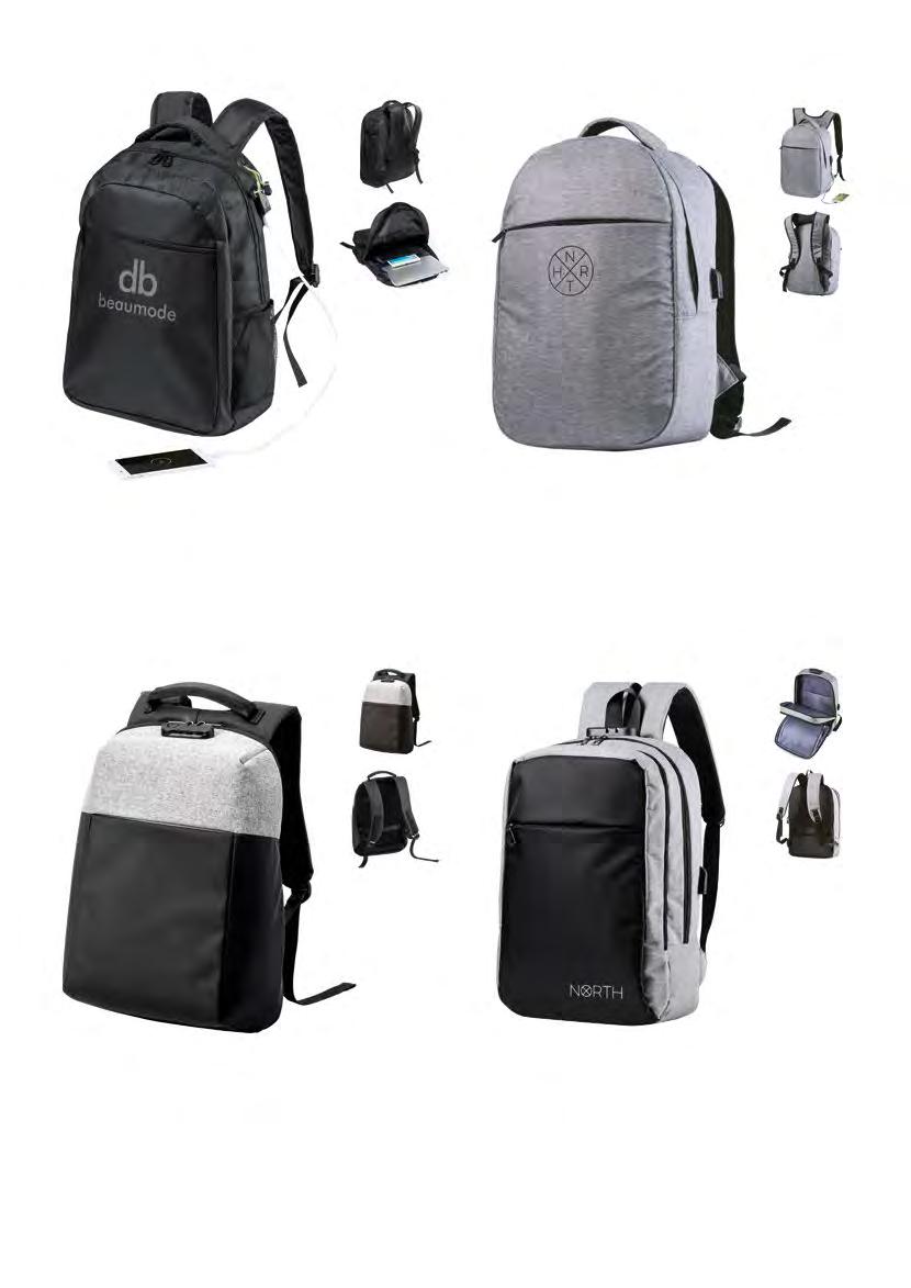 BAGS & TRAVEL 27 HALNOK AP781712-10 Voděodolný batoh s příhrádkami na zip, vypolstrovanou příhrádkou na laptop a tablet, vypolstrované ramenní popruhy.