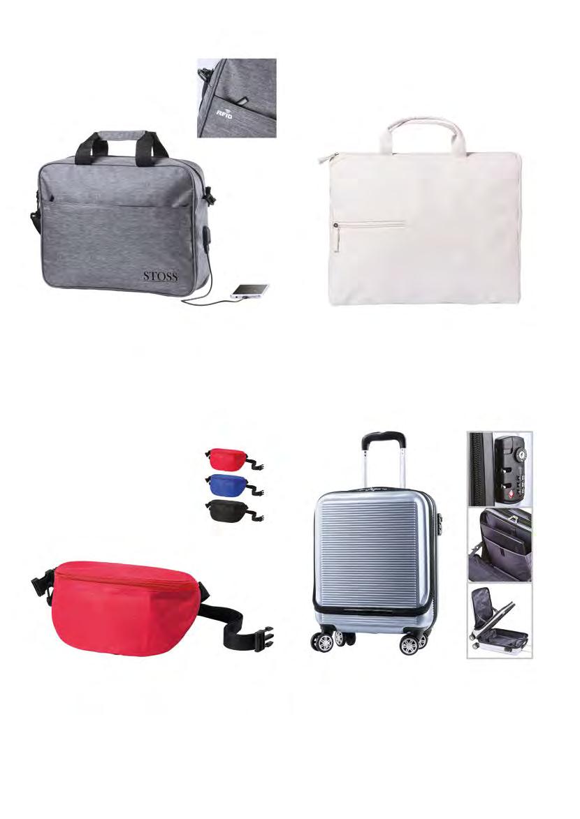 28 BAGS & TRAVEL LENKET AP721154-77 Taška na dokumenty s RFID ochranou s vypolstrovaným oddílem na laptop a tablet (15" & 10"), vypolstrovanými zády a ramenními popruhy.