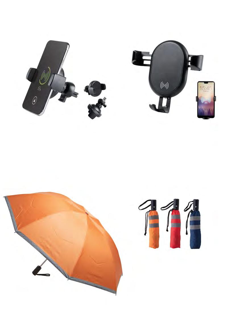 48 KEYS & TOOLS VUALAX AP721190-10 360 otočný, plastový stojánek na mobil s vestavěnou bezdrátovou nabíječkou. Montáž na větrací mřížku v autě.