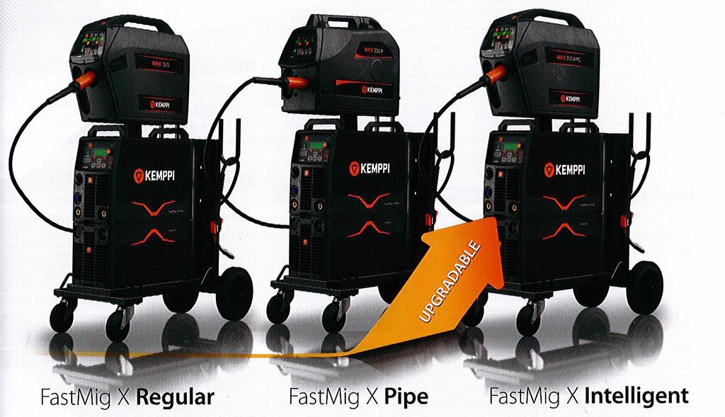 FastMig X Regular pro silné materiály a MIG / MAG pulse svařování, především pro svařování silných plechů, FastMig X Pipe pro svařování kořene a