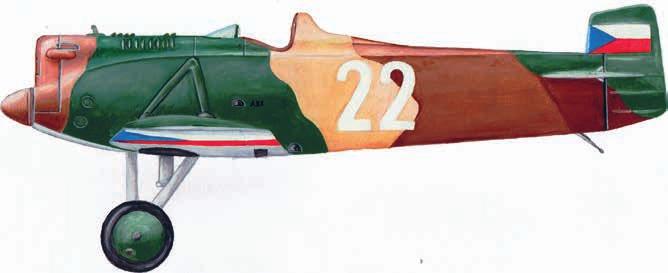 Dvacátá léta Avia BH-3 čtvrtý vyrobený kus na letišti Praha-Kbely kterých Ministerstvo národní obrany v prosinci roku 1922 objednalo deset kusů a které byly na konci léta roku 1923 předány 1.