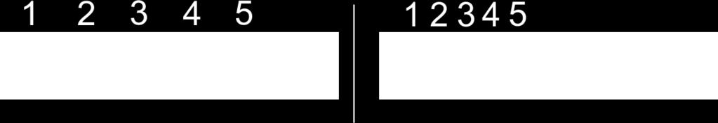 6-2 Spínače sekcí Vlevo: Každý druhý spínač ovládá jeden ventil (konfigurace 1:0); Vpravo: Prvních pět spínačů ovládá ventily (konfigurace 1:1) > Restartujte palubní počítač.