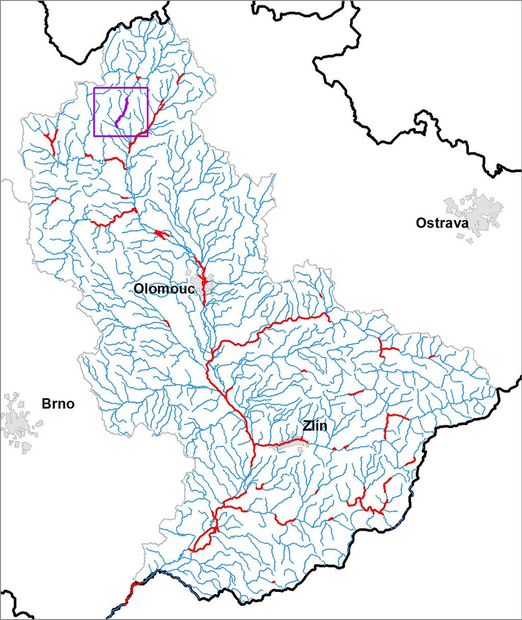 KUMENTACE OBLASTÍ S VÝZNAMNÝM POVODŇOVÝM RIZIKEM V OBLASTI POVODÍ MORAVY A V OBLASTI POVODÍ DYJE DÍLČÍ POVODÍ MORAVY MORAVA