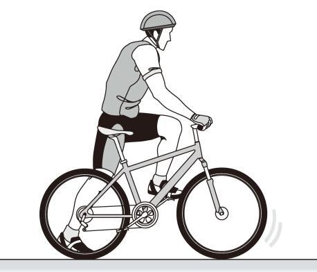 za deštivých dnů a na kamenité cestě. Bezpečná jízda z kopce: Nejnebezpečnější jízda na kole je jízda z kopce.