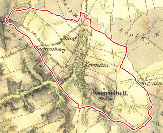 vojenského (josefského) mapování (1764 1783), 1:28 800 (FŽP UJEP, 2017)