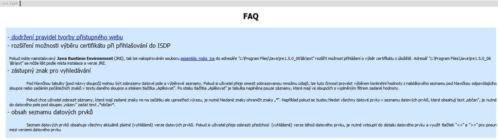 12 FAQ Formulář se zobrazí po kliknutí na položku menu FAQ.