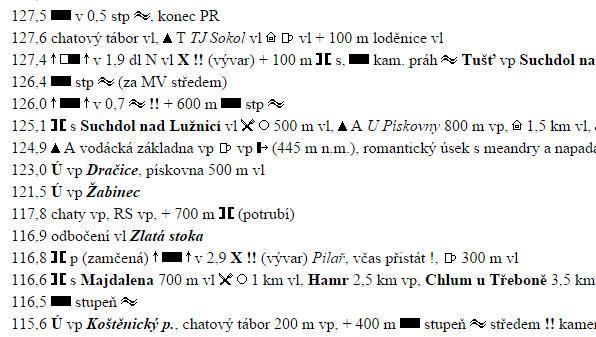 Obrázek 3 Obr. 3- ukázka vodácké kilometráže Odkazy: při psaní práce jsem využil stránek www.raft.cz a www.kánata.