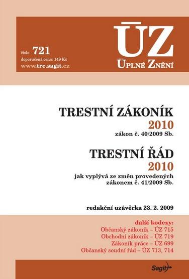 Druhy trestních sankcí platných podle trestního zákona ČR Zákon č. 40/2009 Sb., trestní zákoník Část I.