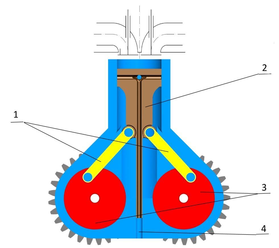 ZÁKLADNÍ DOSTUPNÁ ANALÝZA NAVRŽENÉ KONSTRUKCE A ZHODNOCENÍ VÝSLEDKŮ NÁVRH KONSTRUKCE V prvotní fázi je snaha navrhnout spalovací motor, který má zachovanou koncepci konvenčního motoru.