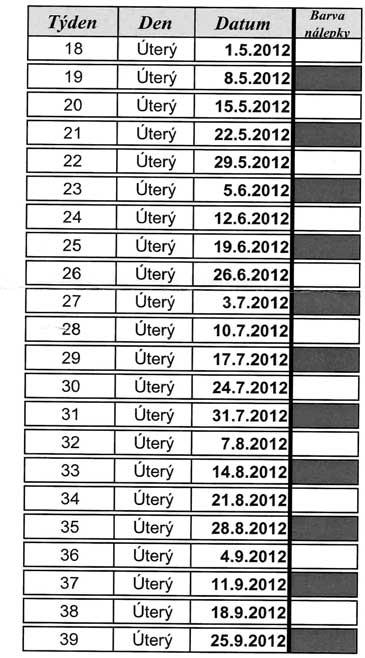 Informace o odpadech Dne 5. kvûtna 2012 probûhne svoz nebezpeãn ch odpadû - viz leták uvefiejnûn na stránkách tohoto vydání zpravodaje (tento leták také obdrïíte do sv ch po tovních schránek). Dne 26.