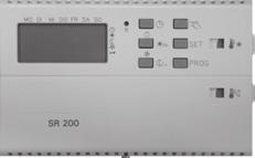 Spínací výkon 16(4) A při 230 V/50 Hz Teplotní rozsah 5 40 C Spínací diference ± 0,75 K Krytí IP 54 Prostorový termostat s týdenním