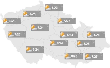 (.1) >> Předpověď počasí pro Českou republiku POČASÍ (.2) PÁTEK AKTUÁLNÍ SITUACE REGIONÁLNÍ INFORMACE 3.5 PLACENÉ SLUŽBY 3.6 KNIHOVNA 3.