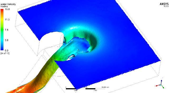 136 Dynamické jevy ve spadišti Finální geometrie navrhované úpravy Byl vytvořen upravený prostorový matematický model konstrukce na základě doporučení, která vzešla z měření na fyzikálním modelu.