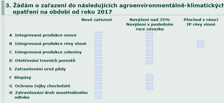 AEKO Tento typ deklarace je jen výčet zařazovaných DPB s výměrou a titulem.