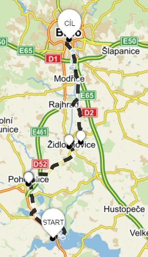 6. den Délka trasy: 52 km Obrázek 11: