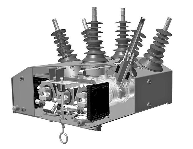 Jsou pokryty světle šedou silikonovou gumou, která poskytuje 500 mm povrchovou vzdálenost pro 15,5 kv a 860 mm pro 27 kv verzi.