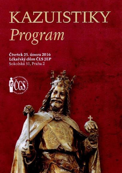 ORGANIZACE ODBORNÝCH AKCÍ Pracovní den Kazuistiky 25. 2. 2016, Lékařský dům, Sokolská 31, Praha 2, Praha 2, koordinátor: prim. MUDr. Karel Lukáš, CSc. Aktivní účast kliniky: as. MUDr. Eva Meisnerová: Inoperabilní tumor?