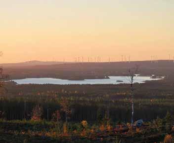 Probíhá projekt, jehož cílem je vybudovat největší evropskou pevninskou větrnou farmu na jednom místě. Očekává se, že projekt Markbygden 1101 bude dokončen do roku 2020.