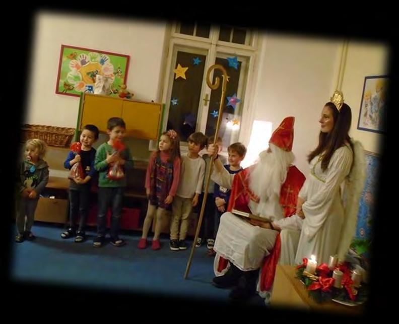 Der Kindergarten glänzte, die letzte Herbstdekoration wurde abgenommen und durch Adventsschmuck ersetzt. Der Nikolaus konnte also kommen.