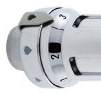 chrom, standardně dodáván s ruční hlavicí - lze vyměnit za termostatickou THI, se závitovým ukončením M 24 pro svěrné šroubení Termostatický ventil I - přímý, se závitem M 28 1,5
