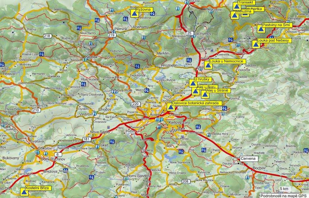 smlouvy s vlastníky pozemků *situace v roce 2009 v