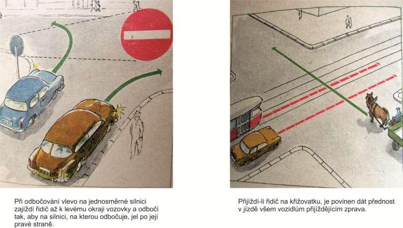 Správné odbočení vlevo z jednosměrné silnice se dodnes ne vždy povede Přednost zprava jednoduché a trvalé