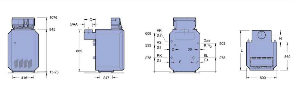 13 kw 16 kw 20 kw 2 kw 28 kw 32 kw Délka L mm 78 78 768 768 788 788 Výstup spalin AA DN 110 110 130 130 150 150 N mm 120 120 130 130 10 10 C mm 188 188 208 208 228 228 Rozměr D mm 291 291 201 201 111