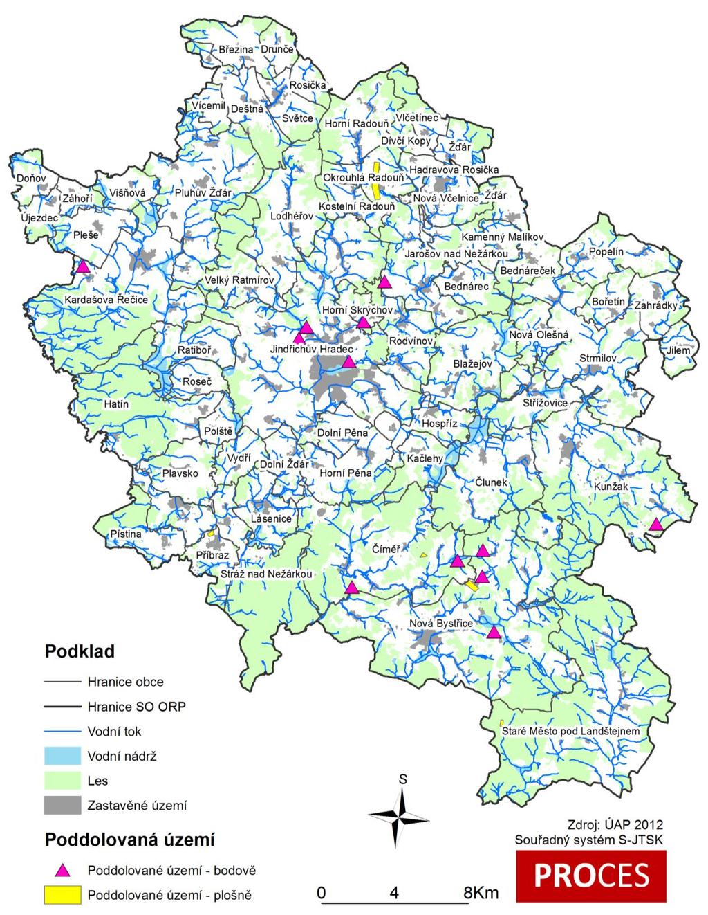 Centrum pro rozvoj obcí a regionů, s. r. o. Poddolované území zaujímají plochu 100,1 ha, což představuje 0,1 % celkové výměry.