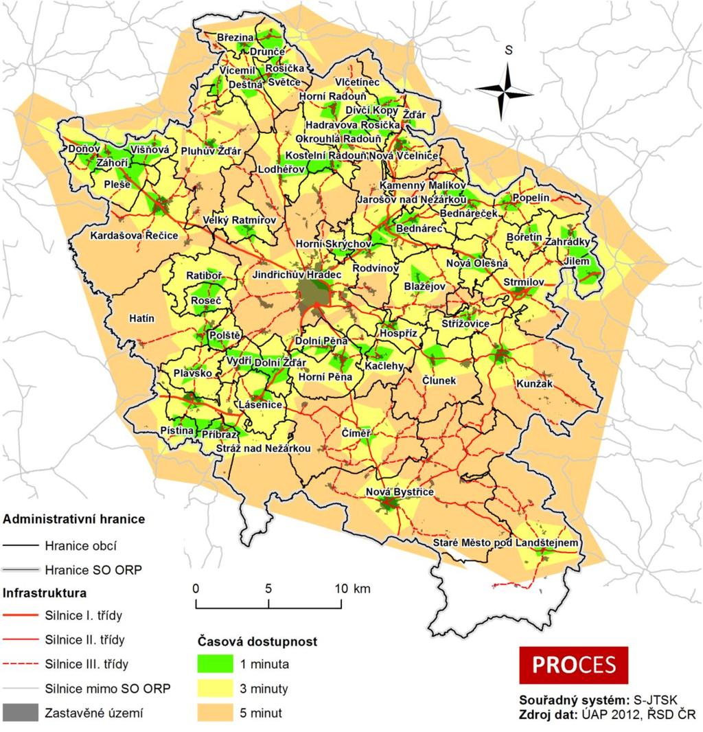 Centrum pro rozvoj obcí a regionů, s. r. o. Mapa 3.2.