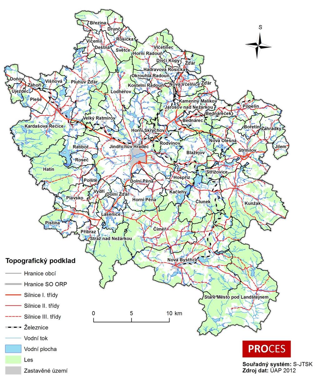 Centrum pro rozvoj obcí a regionů, s. r. o. Mapa 1.