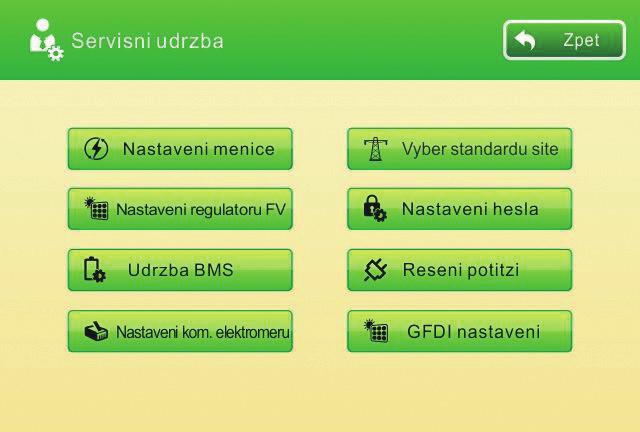stav chodu systému a informace o alarmech. 5.3.7.