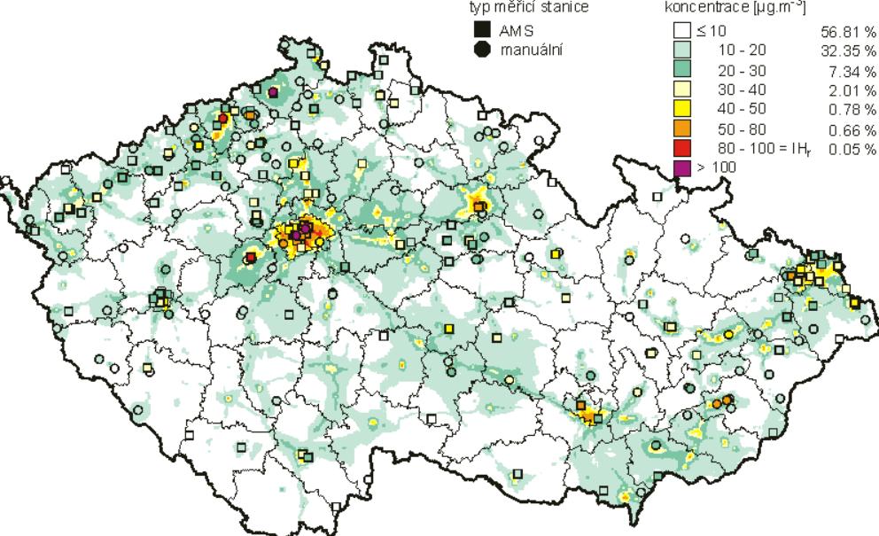 nezaměstnaností atp. Počet vystěhovalých ani přistěhovalých obyvatel přímo nekoreluje s hodnotami emisí v ovzduší.