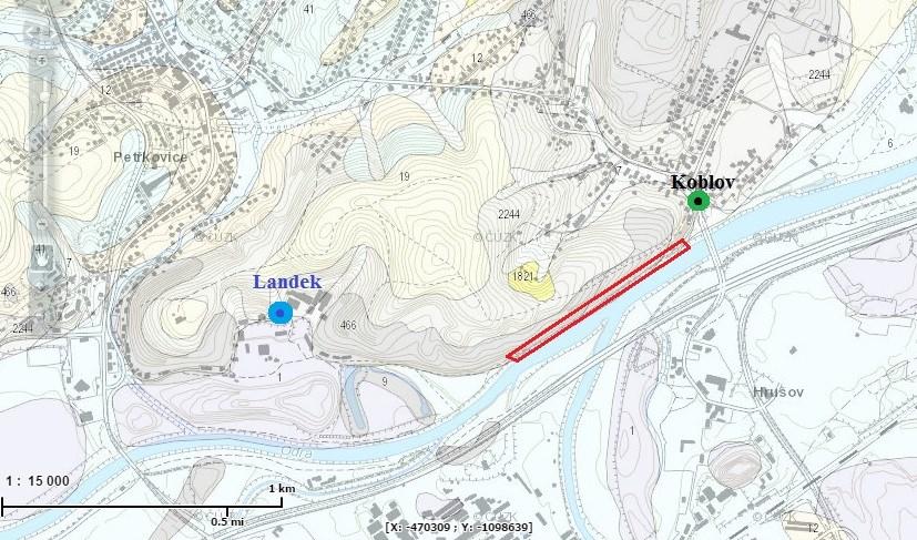 5.3. Landek - geologie Landek je protáhlý kopec ležící v severozápadní části Ostravy mezi obcemi Petřkovice a Koblov při soutoku Odry s Ostravicí.