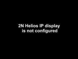 3.3 Ovládání interkomu s displejem z pohledu vnějšího uživatele Dokud do 2N Helios IP Vario není nahrán program displeje, na displeji se zobrazuje text 2N Helios IP display is not configured, viz