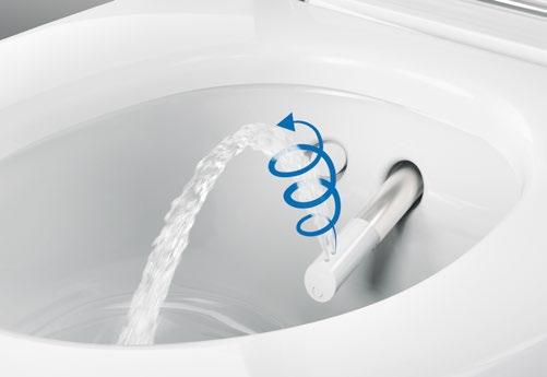 S automatickou, tichou jednotkou odsávání zápachu jsou nežádoucí zápachy absorbovány již uvnitř WC keramiky a odstraňovány pomocí keramického voštinového filtru.