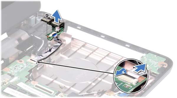 1 2 3 1 šroub 2 panel USB 3 kabel panelu USB Montáž panelu USB 1 Postupujte podle pokynů v Než začnete na straně 7.